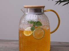 家用錘紋冷水壺防爆耐熱高溫玻璃涼水壺涼開水杯子大容量茶壺套裝 (440播放)