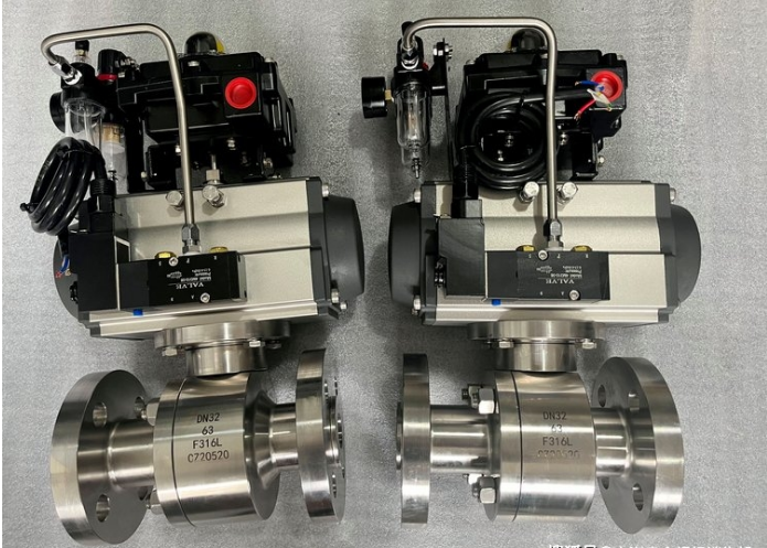 氣動三片式球閥..3..